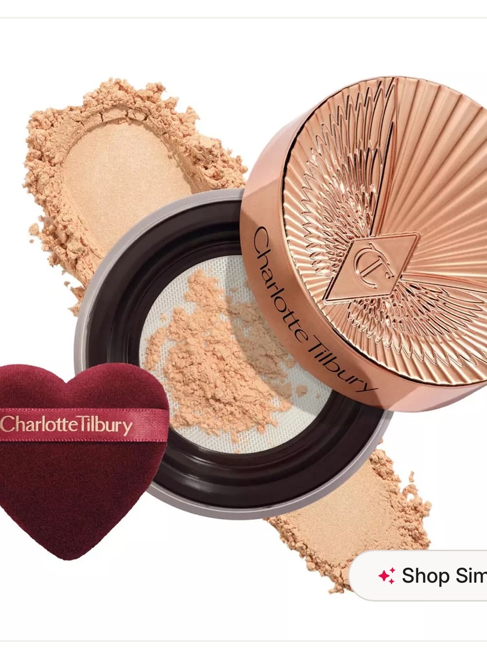 Charlotte Tilbury Airbrush Flawless Blur Loose Setting Powder — Medium Tan